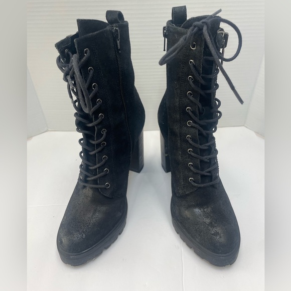 Steve Madden | Black | Chunky Heeled Boots | 8.5 - Picture 2 of 14